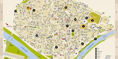 اشبيلية على الخريطة